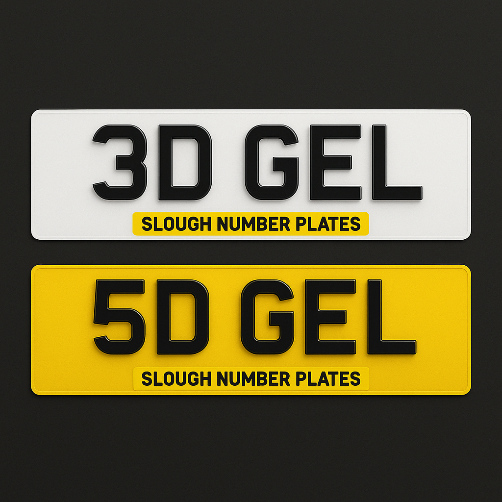 3D & 5D Gel Number Plates | Premium Gloss Finish – Slough, UK