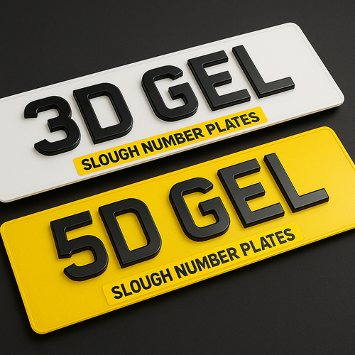 3D & 5D Gel Number Plates | Premium Gloss Finish – Slough, UK