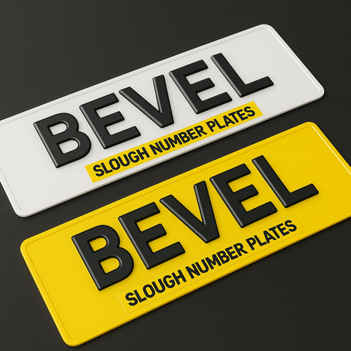 Bevel Number Plates – Premium 3D Style | Slough & UK Delivery