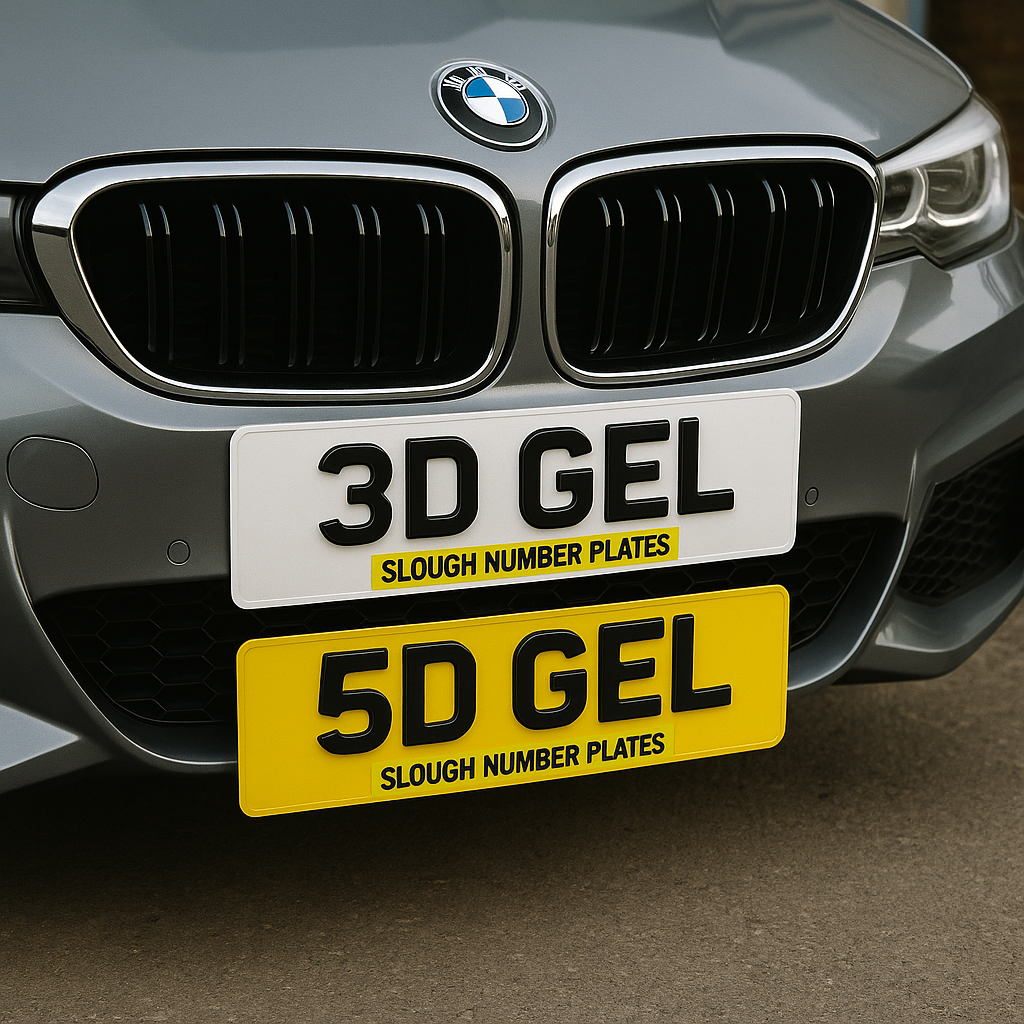 3D & 5D Gel Number Plates | Premium Gloss Finish – Slough, UK