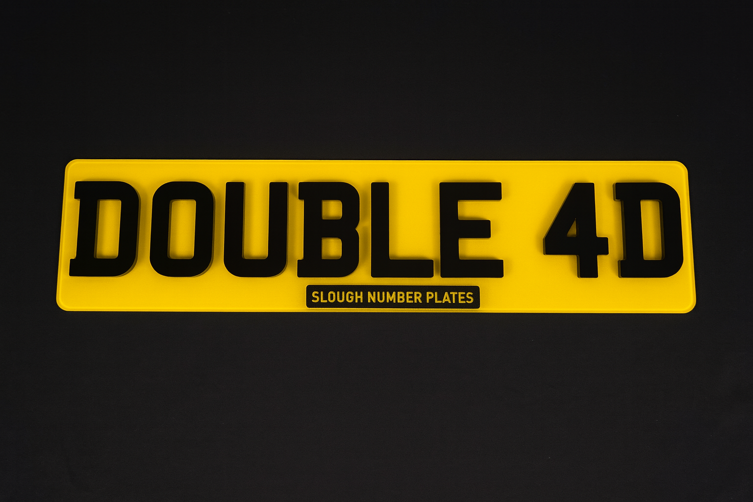Premium Double 4D Number Plates – Slough & UK Delivery