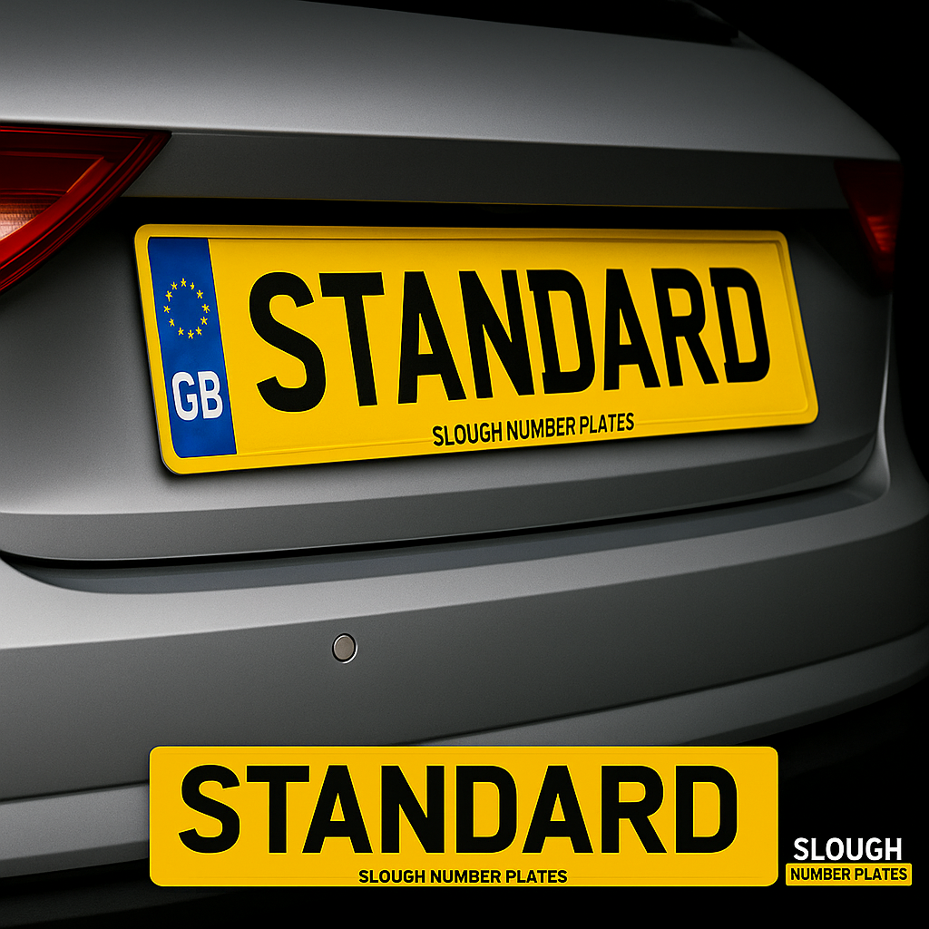 Standard Pair Number Plates – Road Legal Front & Rear | Slough UK